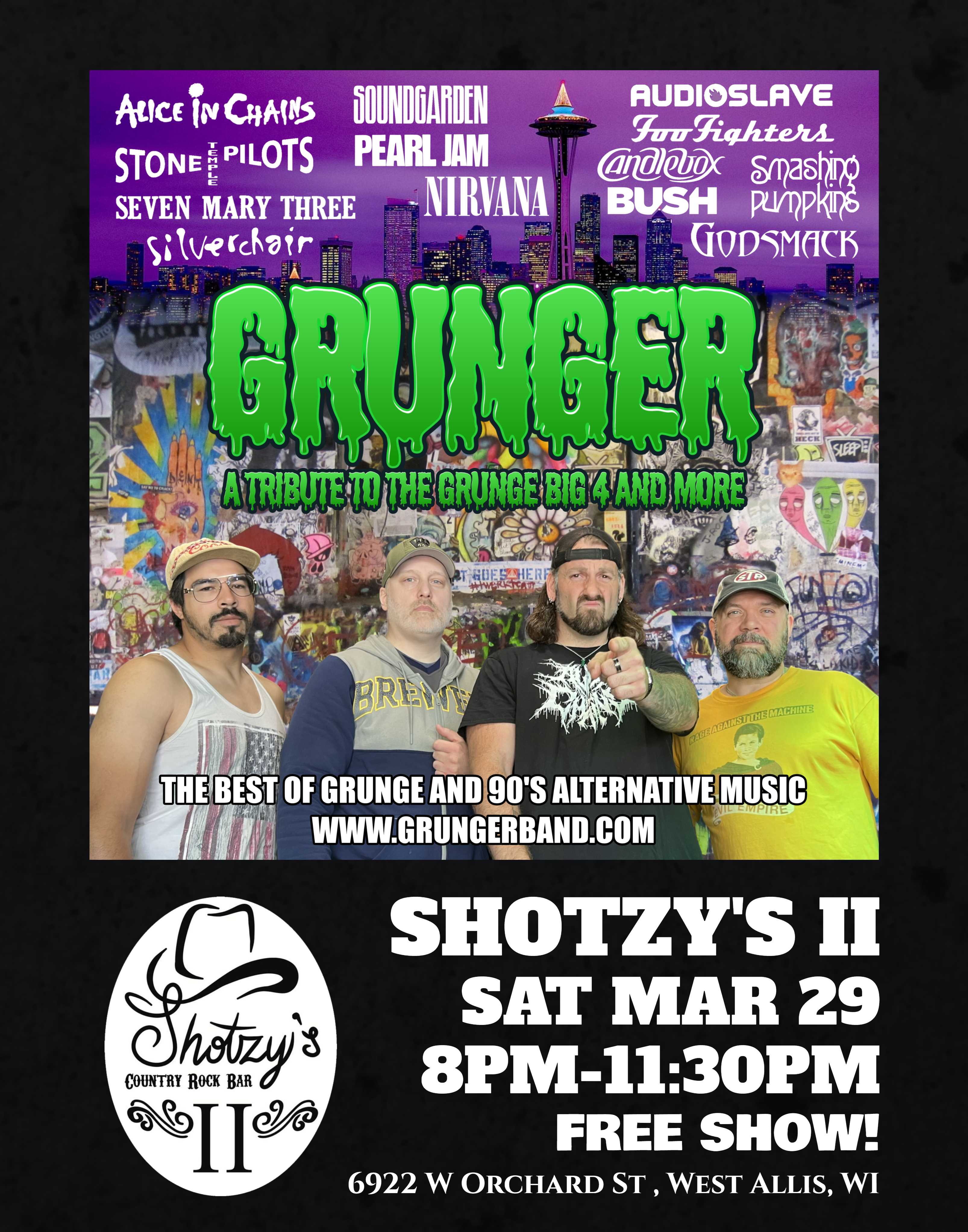 GRUNGER Debuts at Shotzy's 2! GRUNGER Debuts at Shotzy's 2!
