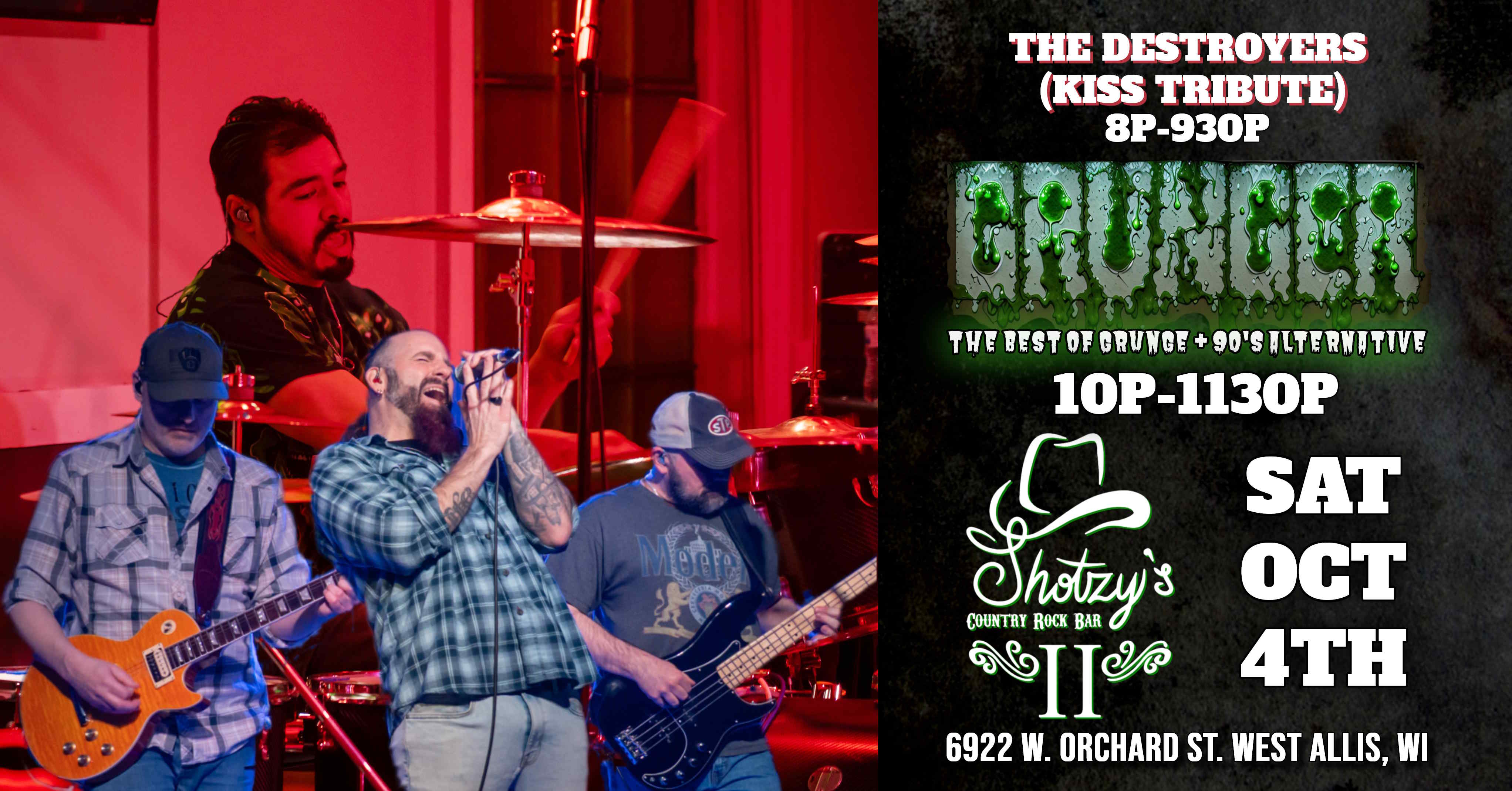 A Night of Rock & Grunge at Shotzy’s II